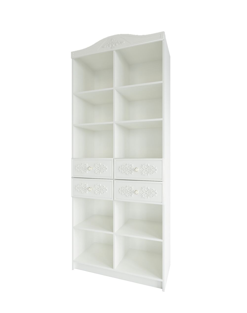 Стеллаж "Ki-Ki" СД 900.1 (белый/белое дерево)