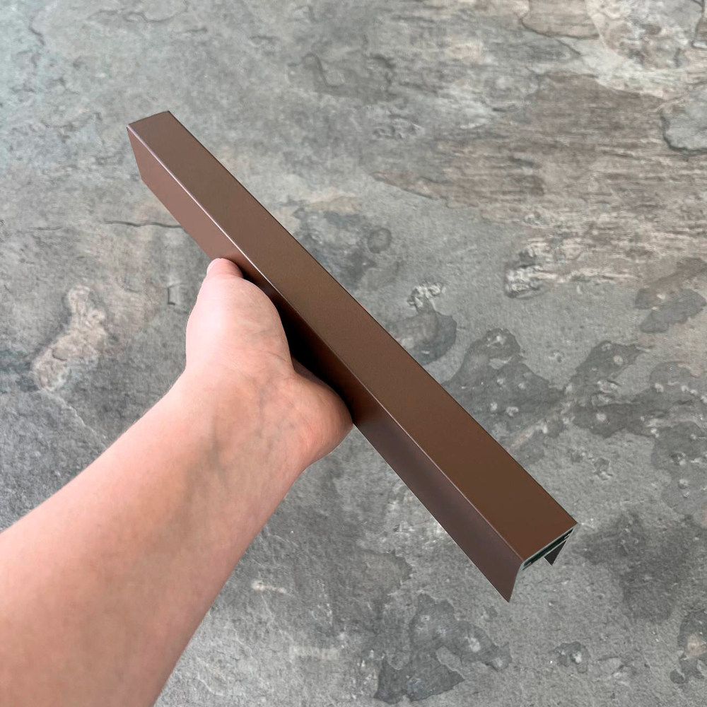 Алюминиевый П-профиль EasyDecking 35x25x3000 Коричневый