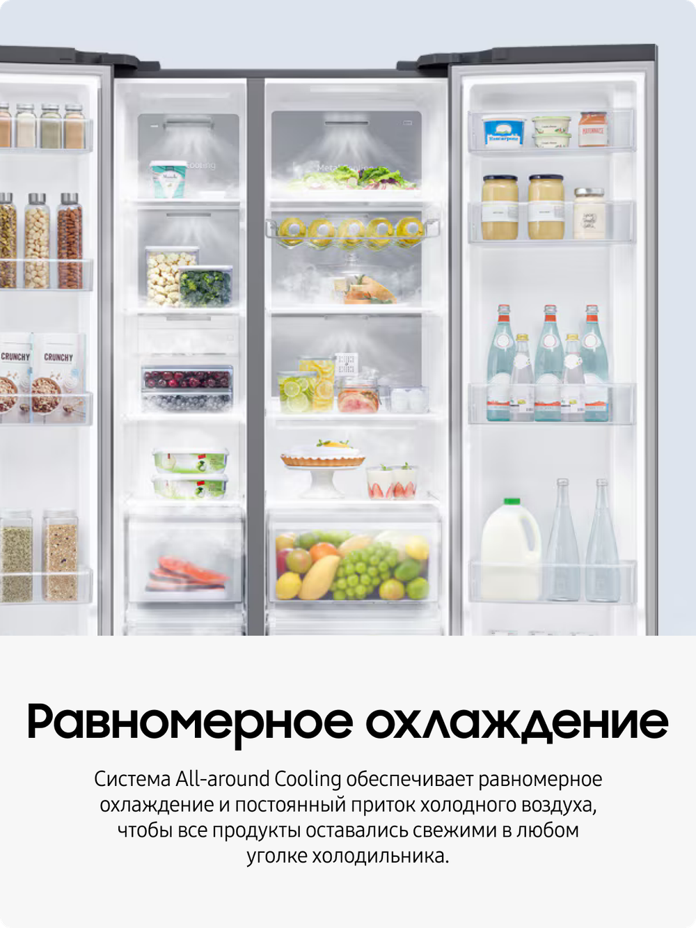 Холодильник Samsung Side-by-Side RS61R5041SL/WT
