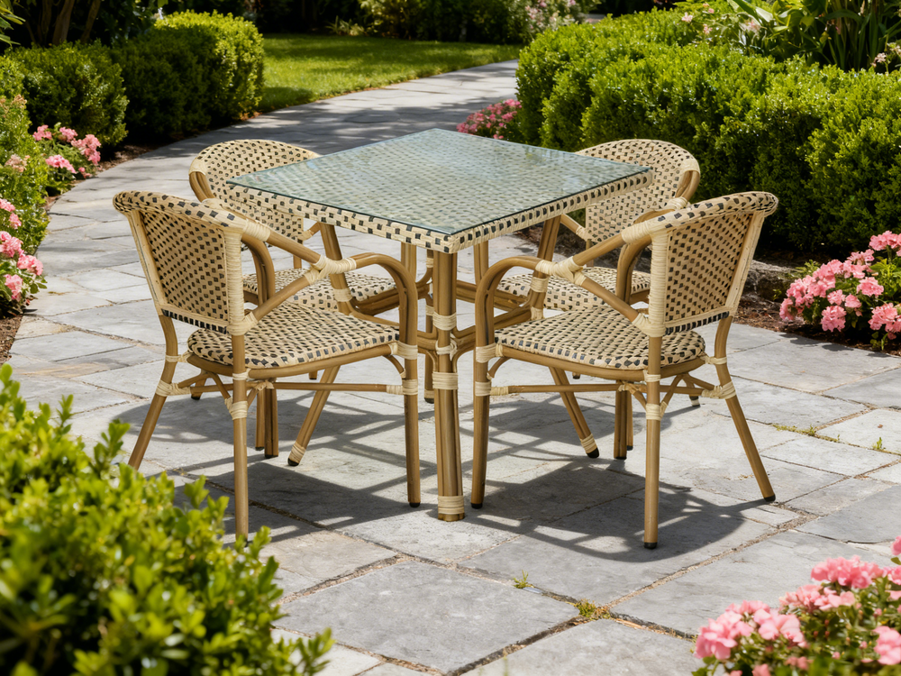 "Кабри" плетеный стул из искусственного ротанга, цвет бежево-коричневый