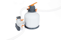 Стальной бассейн Bestway Hydrium Pool Set 488х130 см + песочный ф/насос 5678 л/ч, лестница, тент, подстилка (561CU BW)