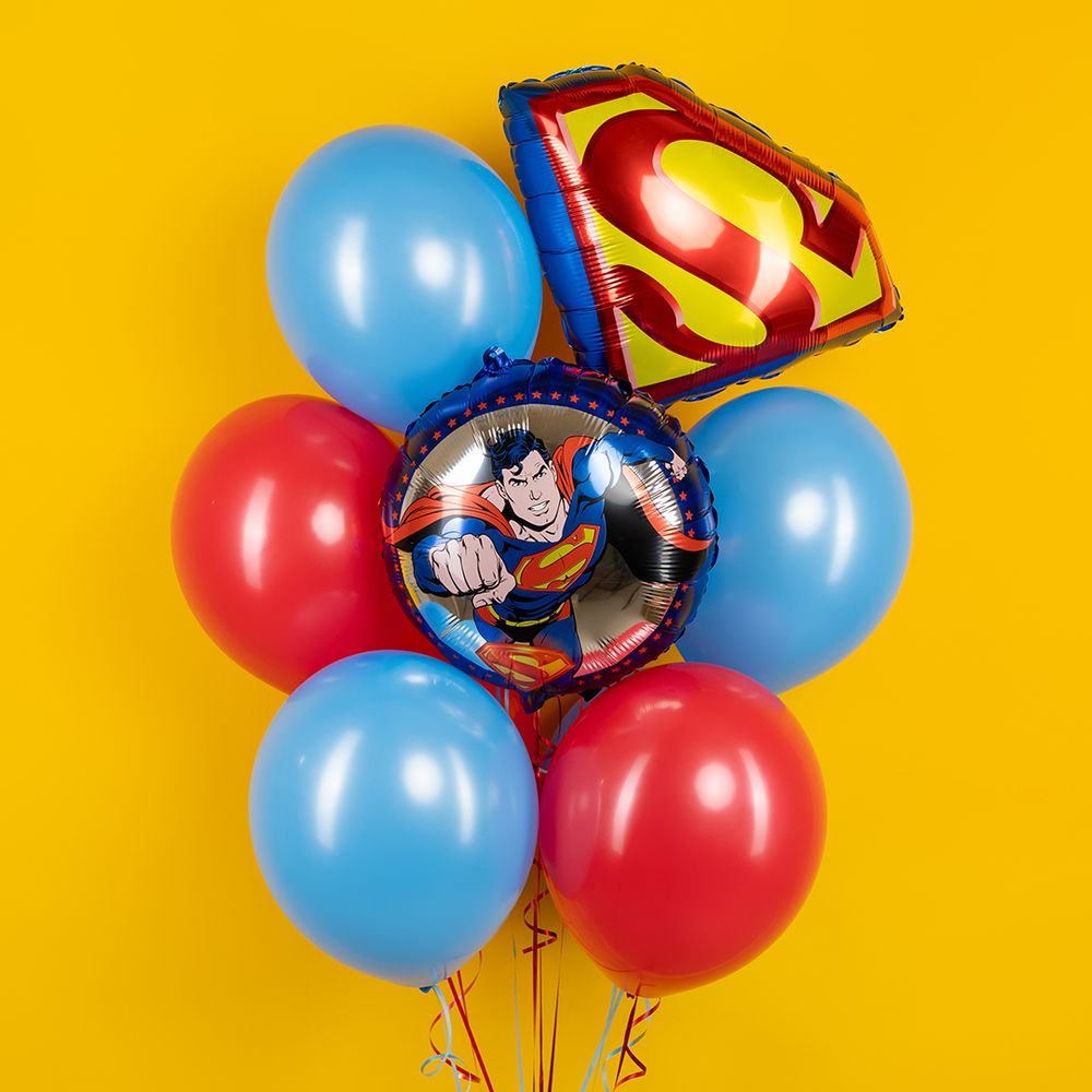 Шар (18''/46 см) Круг, Герой в плаще, 1 шт. в уп.