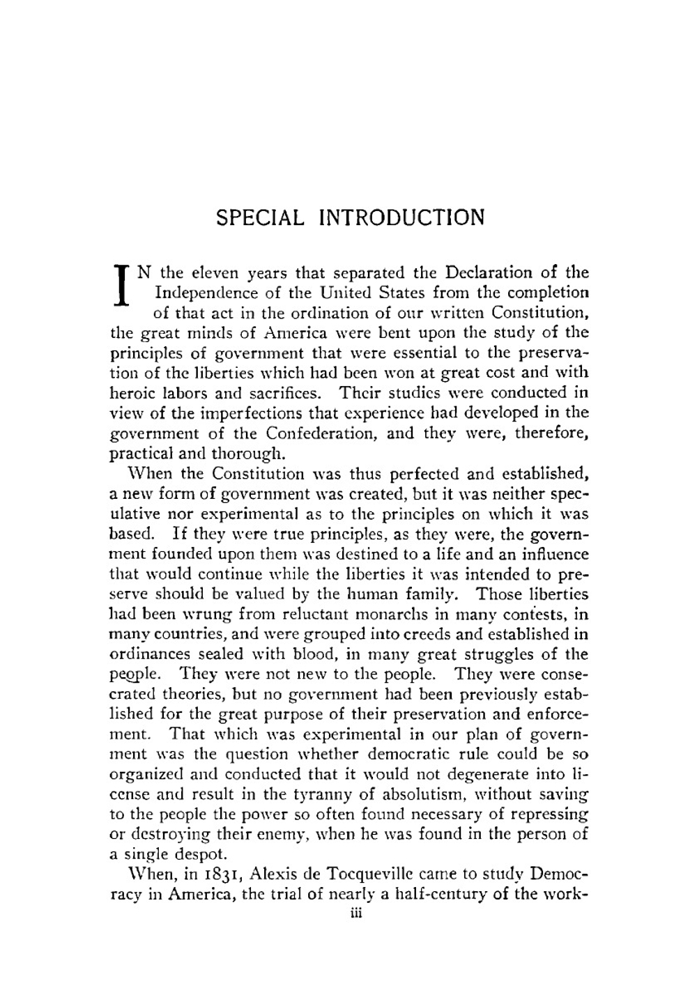 Democracy in America. Vol. 1 | Alexis de Tocqueville