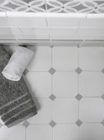 Adex Pavimento Hexagono White 20x23