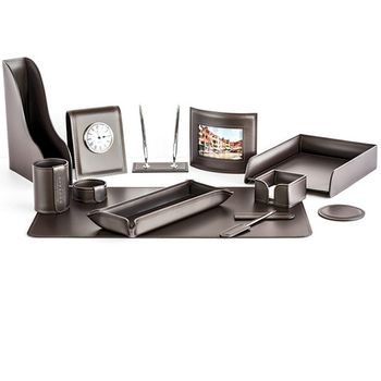 Настольный набор из кожи Cuoietto серии Business из 12 предметов (NBCCh12.5)