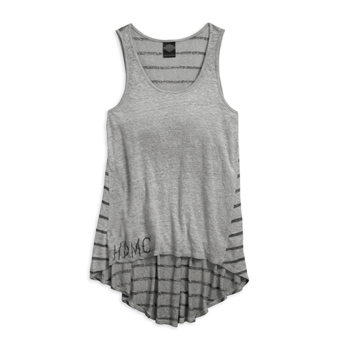 Майка Tank Top Striped White & Black Harley-Davidson