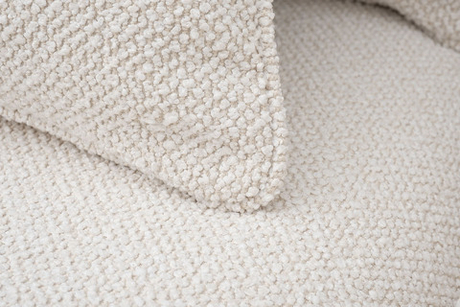 Кресло 105x100x90см Garda Decor Roberto букле кремовое в современном стиле