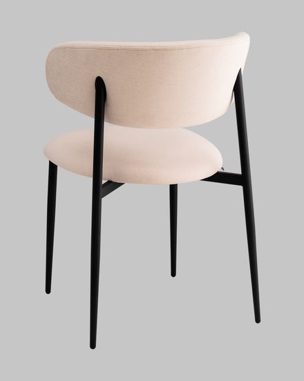 Стул Kirbi велюр молочный