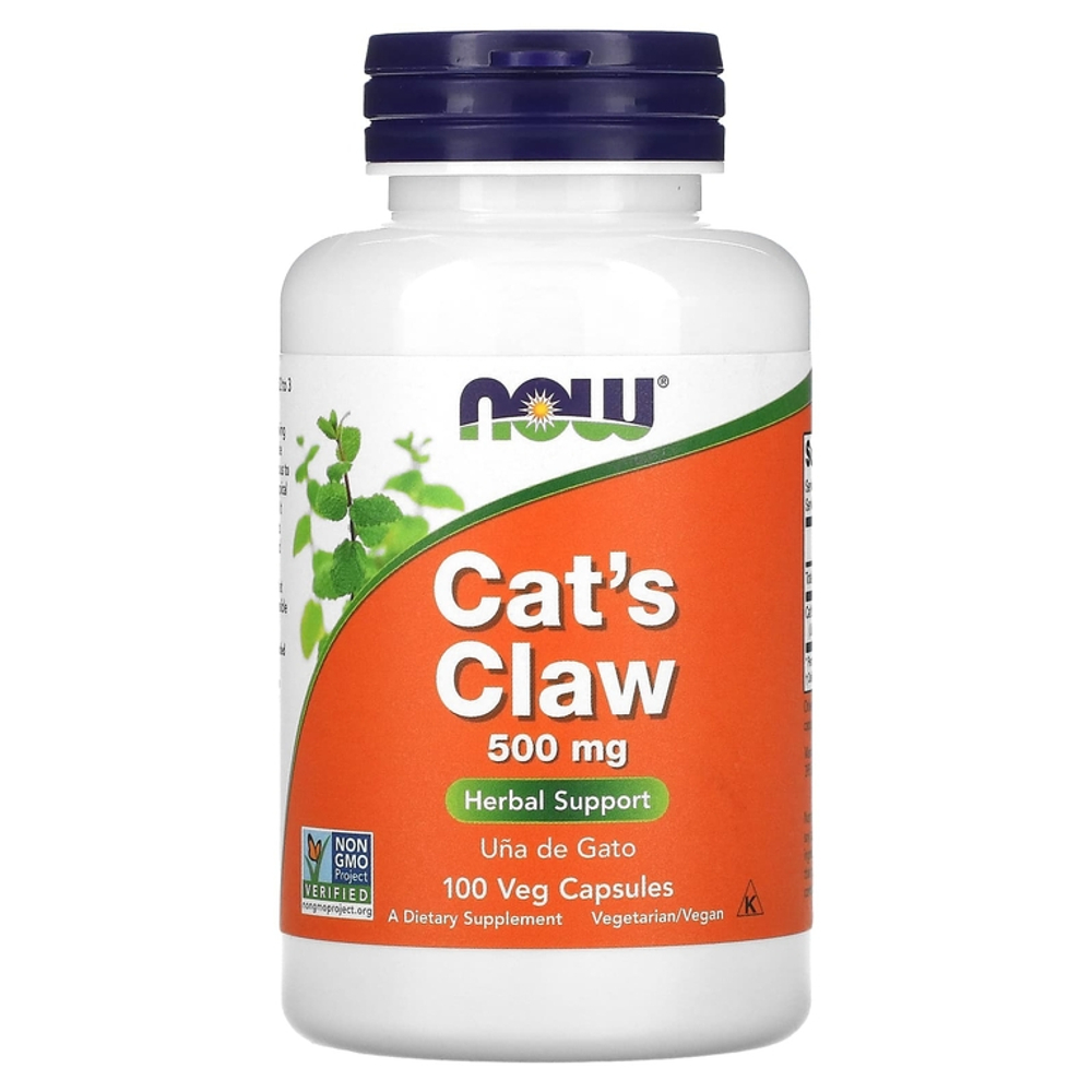 NOW Cat's Claw 500 мг 100 капсул