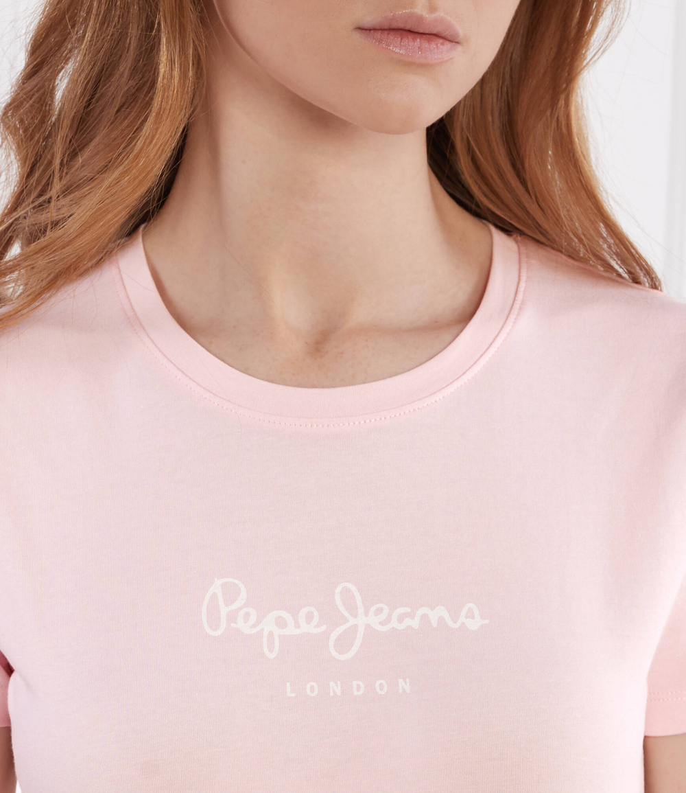 футболка Pepe Jeans London - пудро-розовый(PL505202)