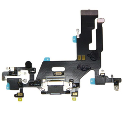 Шлейф для Apple iPhone 11 на системный разъем/микрофон Черный - Премиум