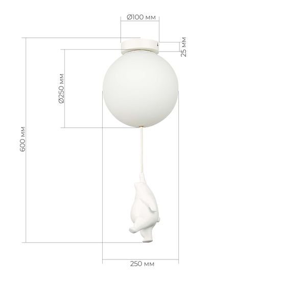 SLE115422-01 Подвес Белый/Белый E27 1*60W MODENA