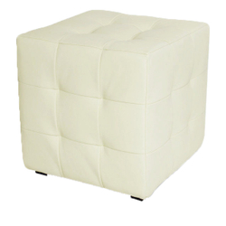 Пуф Лотос Светло-Бежевый ЭкоКожа