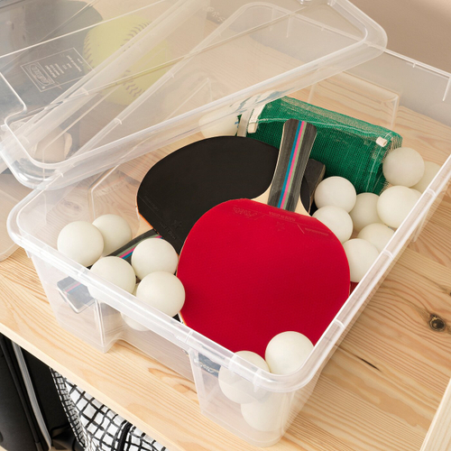 Контейнер IKEA SAMLA (САМЛА), Прозрачный, 39x28x14 см, 11 л