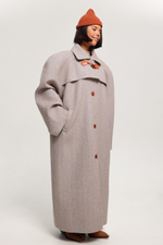 Пальто реглан миди