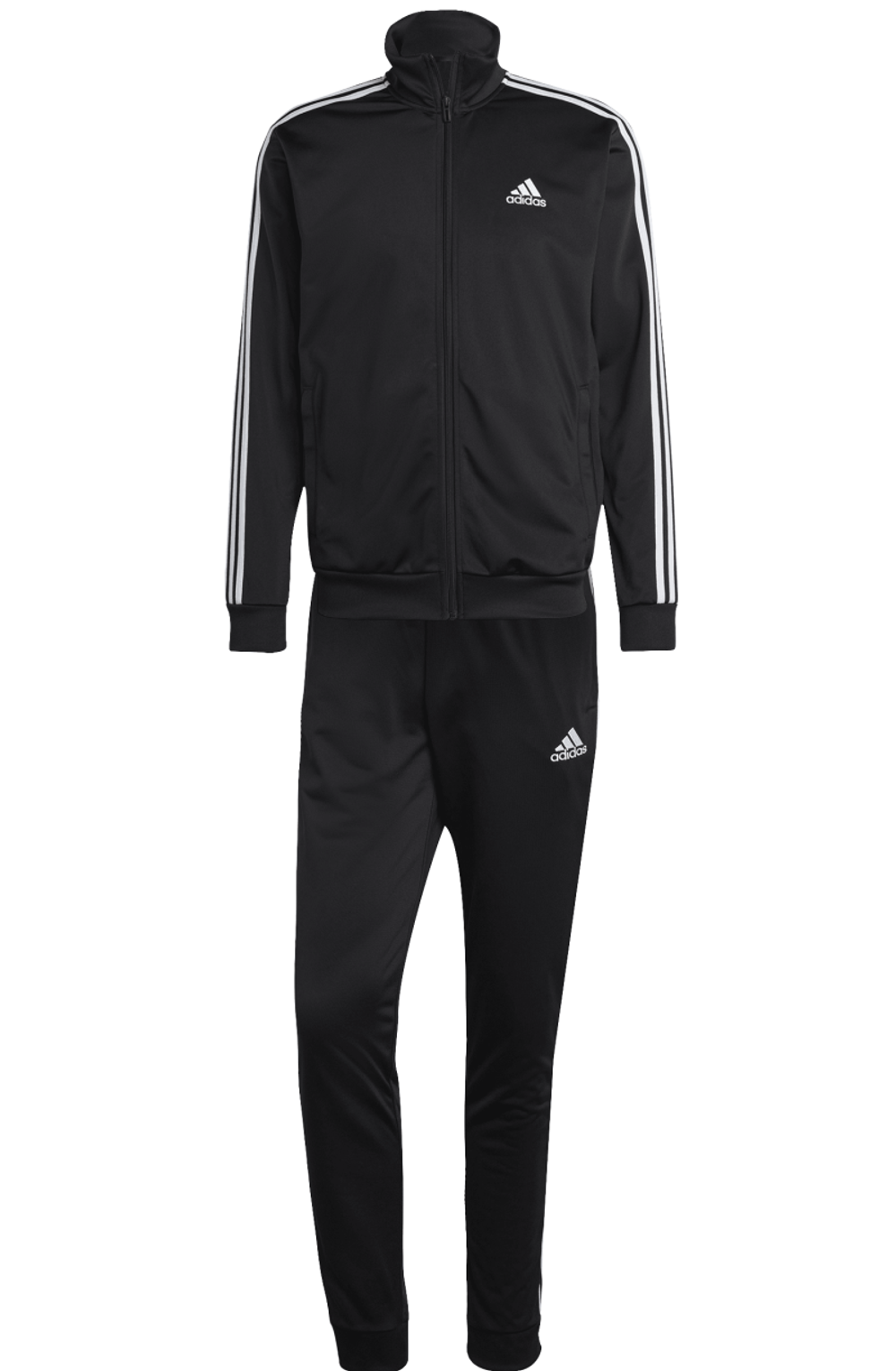 Для мужчин Костюм теннисный Adidas Basic 3-Stripes Tricot Track Suit - black