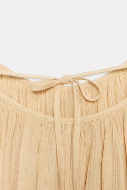 ZARA МИНИ-ПЛАТЬЕ ФАКТУРНОГО ОБЪЕМНОГО КРОЯ, ЦВЕТ ЖЖЕНОГО АПЕЛЬСИНА