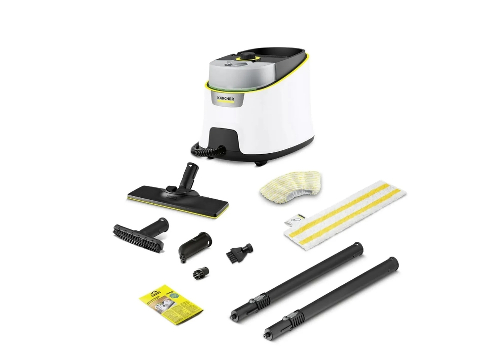 Пароочиститель напольный Karcher EasyFix SC 4 Deluxe Iron 2200Вт белый [1.513-460.0]