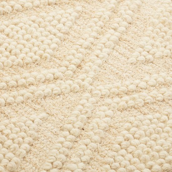 Ковер из шерсти и переработанного хлопка shillong из коллекции ethnic, 70x160см