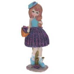 GAEM Фигурка декоративная "Девочка", L10 W9 H25 см, 2в.