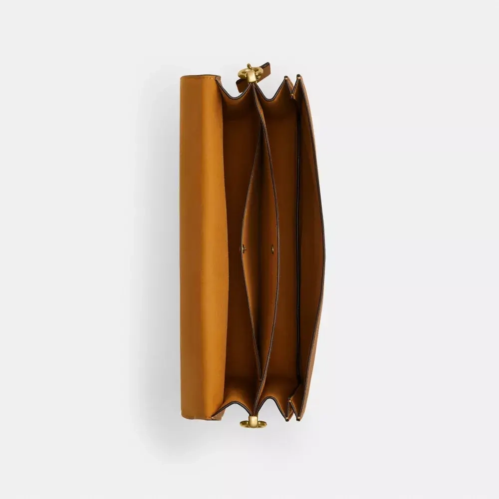 COACH СУМКА ЧЕРЕЗ ПЛЕЧО TABBY CHAIN 35, МЕДОВО-КОРИЧНЕВЫЙ