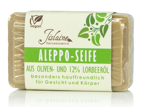 Алеппское мыло Jislaine с 12% лаврового масла, 100 гр