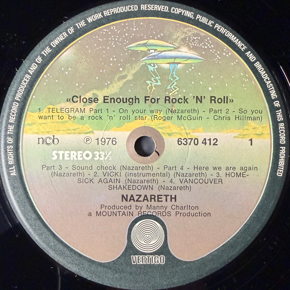 Nazareth - Close Enough For Rock 'N' Roll (Скандинавия 1976г.)