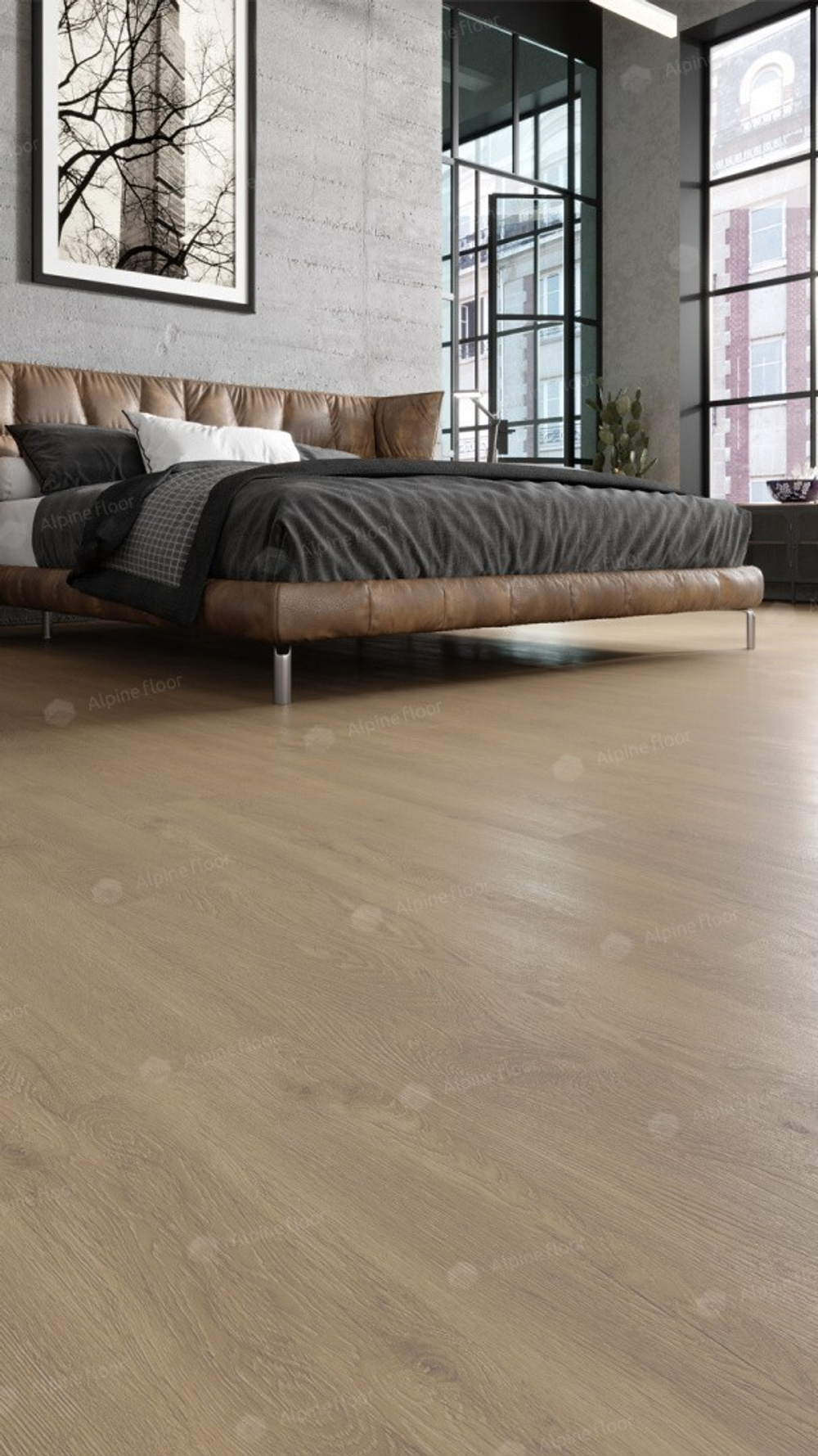 Кварцвиниловая плитка Alpine floor EASY LINE - ДУБ КРЕМОВЫЙ ECO 3-23 - Магазин напольных покрытий в Екатеринбурге. MAXI ПОЛ.
