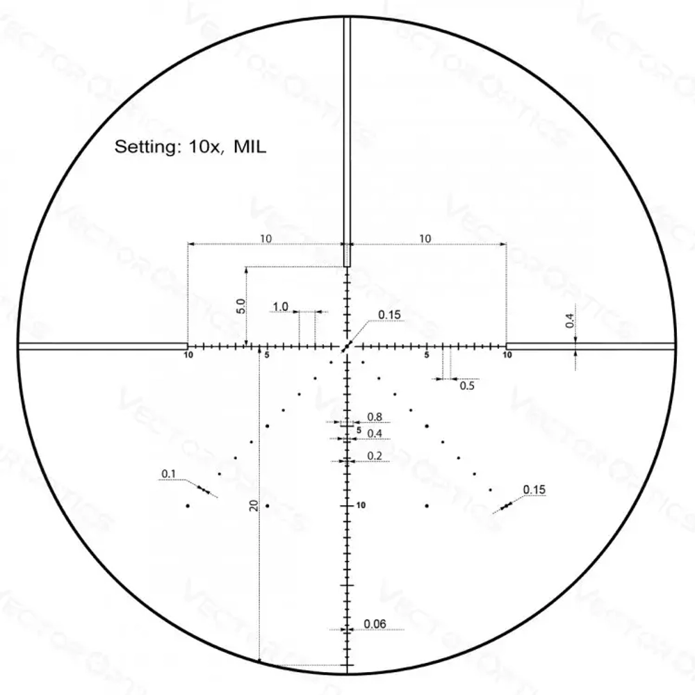 Прицел Vector Optics Veyron 10х44 - фото 11