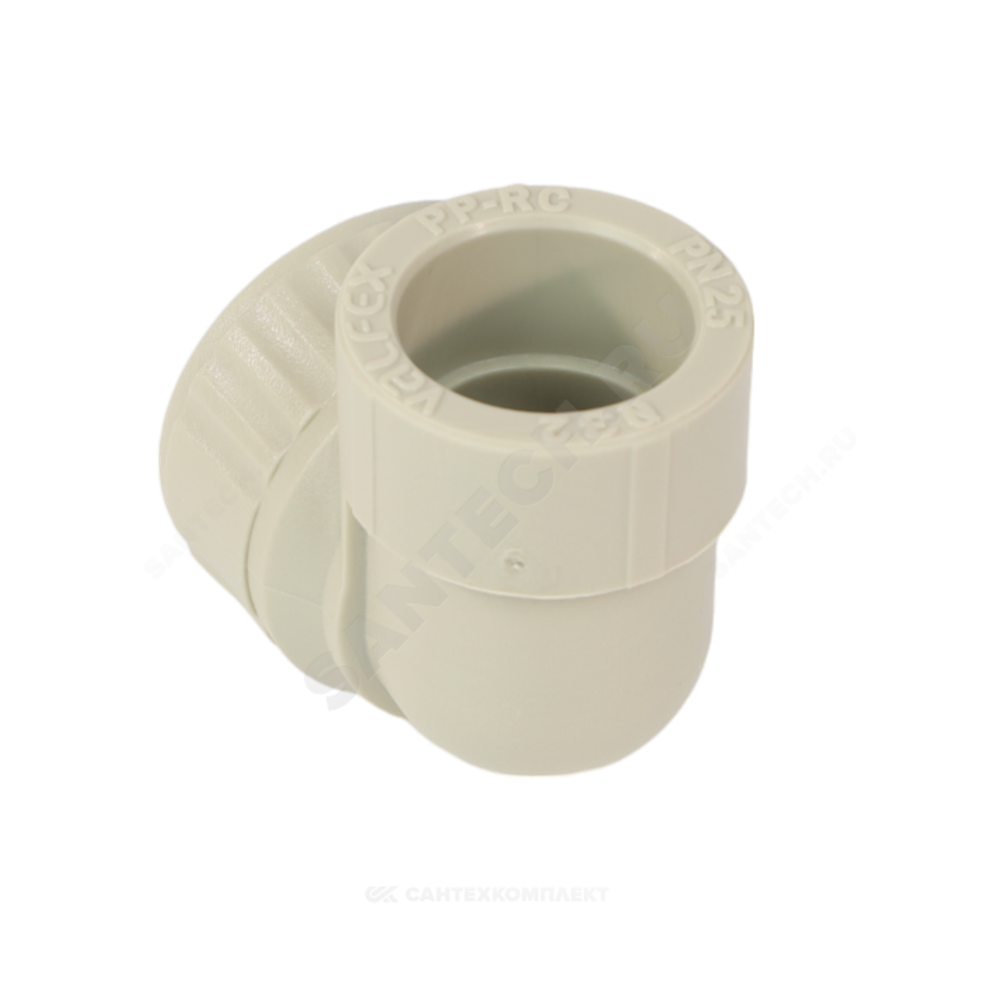 Угольник PP-R комбинированный серый Дн 20х1/2" ВР VALFEX 10125020Г