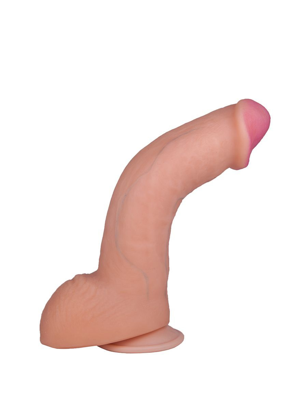 LOVETOY F LINE 23 см – реалистичный фаллоимитатор на присоске из неоскина, телесный