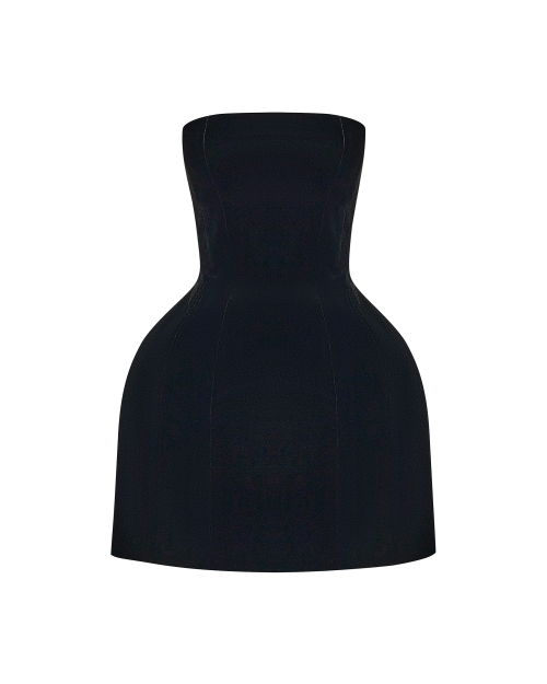 Платье мини корсетного типа из бархата