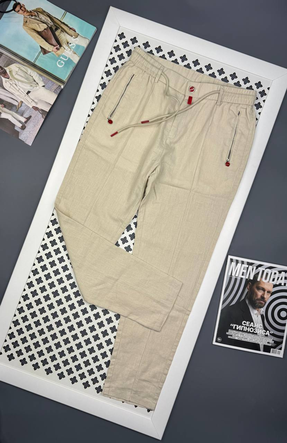 Льняные брюки Kiton