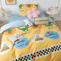 Комплект постельного белья на резинке Сатин Люкс KIDS 100% хлопок CDKR049, 1.5 спальный, наволочка 50x70