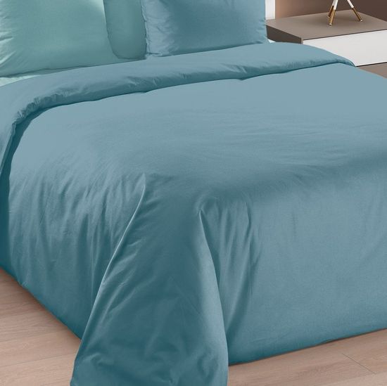 Евро Макси комплект постельного белья Морская волна (Король) перкаль