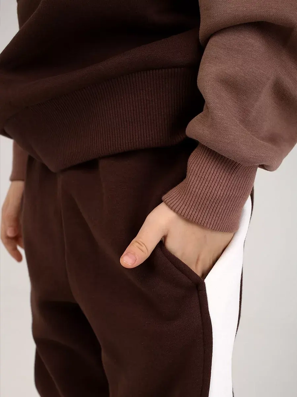 Спортивный костюм детский теплый, оверсайз