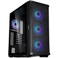Корпус для компьютера ZALMAN Z10 PLUS, без БП, боковое окно (закаленное стекло), черный, ATX