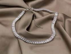 Чокер Crystals silver