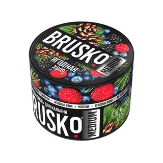 Купить Бестабачная смесь Brusko Medium - Ягодная Хвоя 50 г
