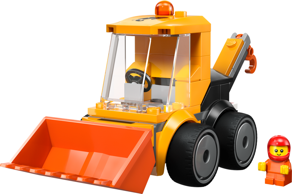 Конструктор Лего Сити Аттракционы: Строительный погрузчик 60483 | LEGO City Rides Construction Loader  61 деталь | 5+