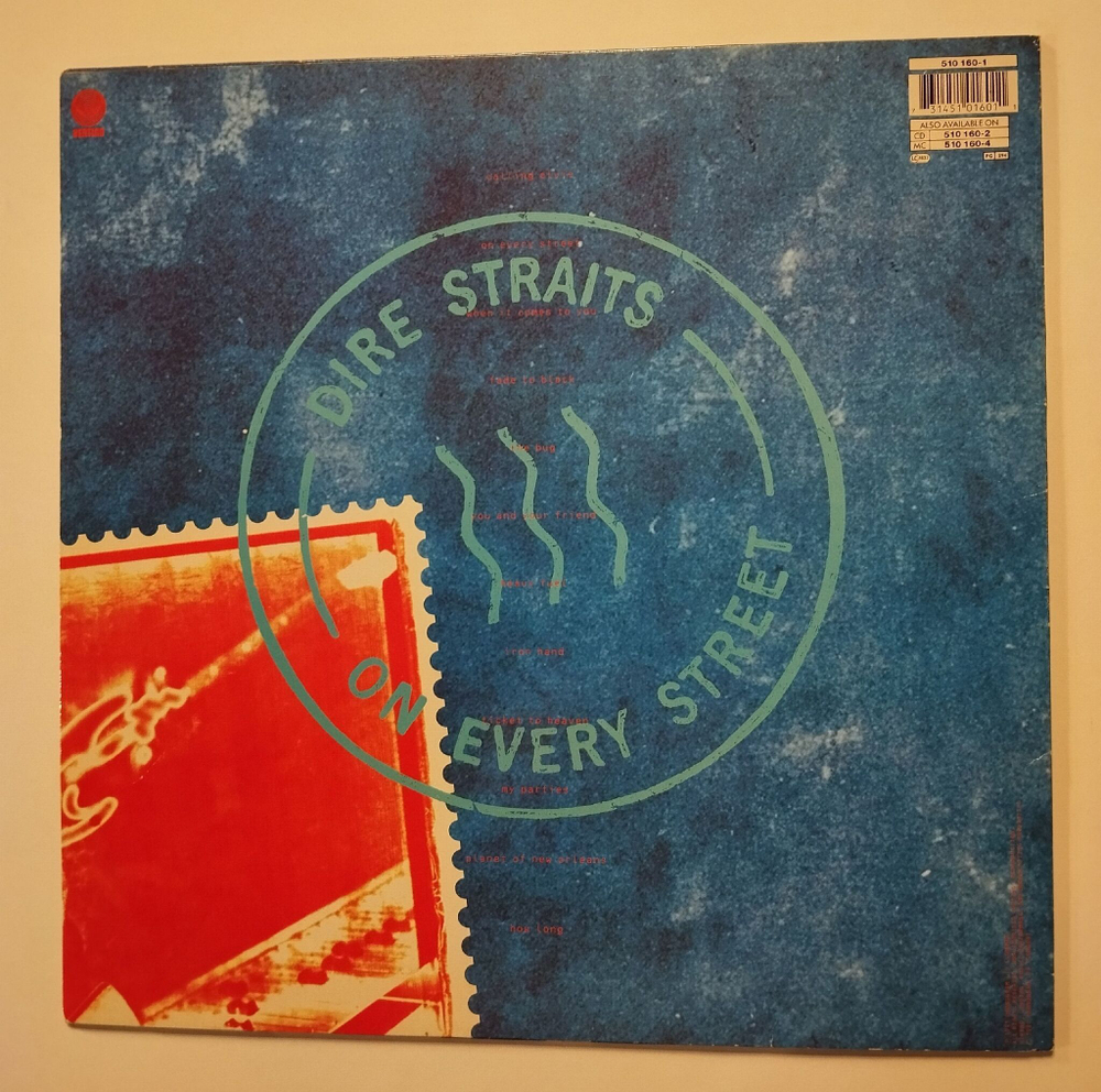 Винтажная виниловая пластинка LP Dire Straits On Every Street (Holland 1991)