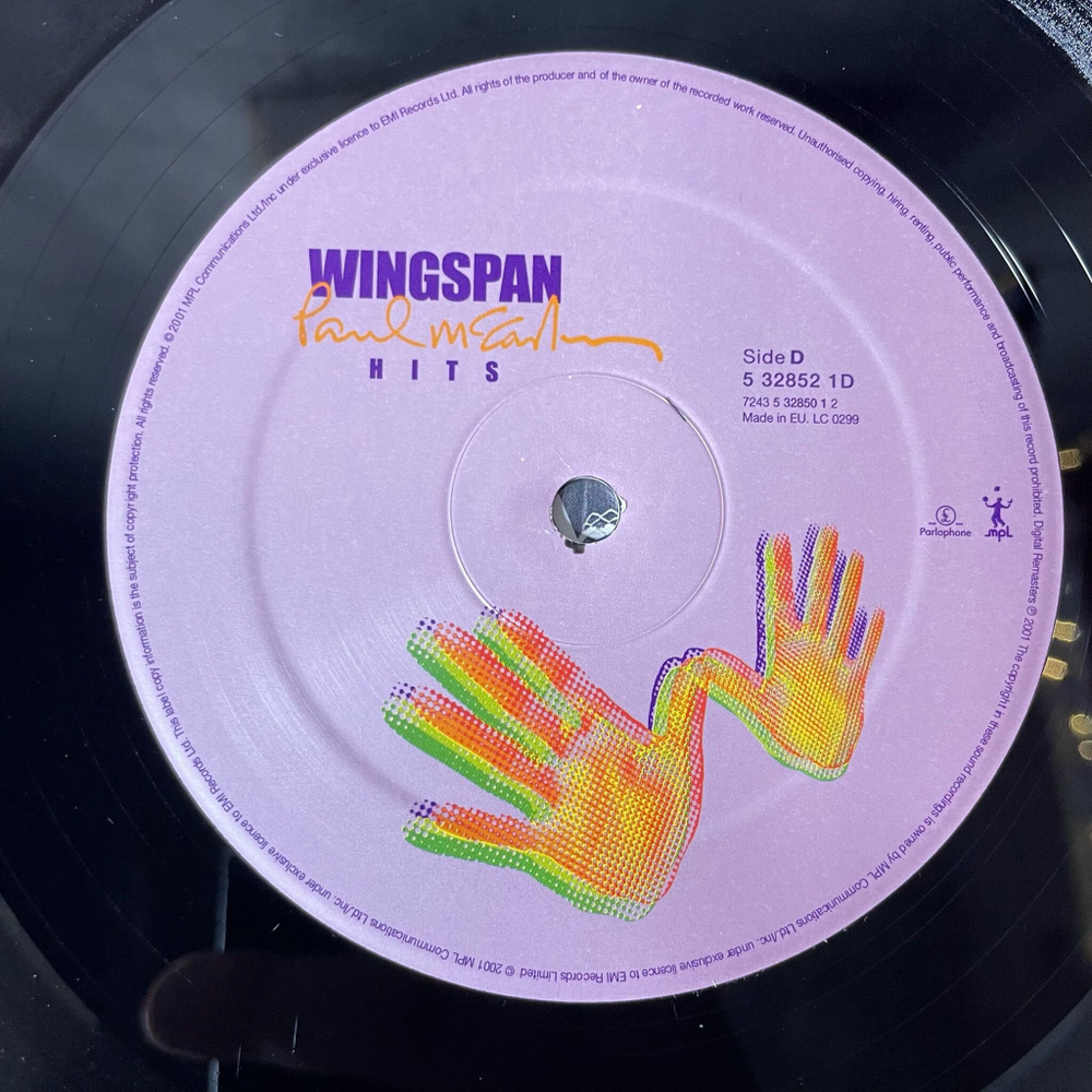 Винтажная виниловая пластинка LP Сборник Paul McCartney Wingspan Hits And History (UK 2001) Band On The Run
