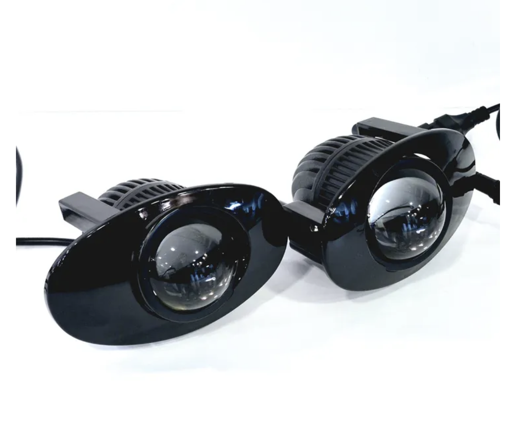 38 BI, - Б. Дальний / ПТФ BI-LED (J-38, ближний, дальний) би-линзы для Honda, светодиодные противотуманные фары (2 шт. / комплект)