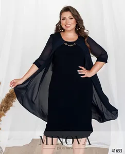 Платье 15-02-темно-синий Minova