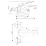 Смеситель Lemark Allegro LM5914CW для ванны