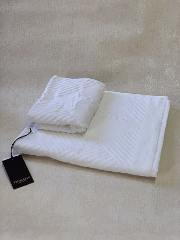 Набор полотенец 2шт Trussardi Tatami Bianco