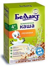 Каша сухая безмолочная гречневая с 4-х месяцев 200г. Беллакт - купить с доставкой по Москве и всей России