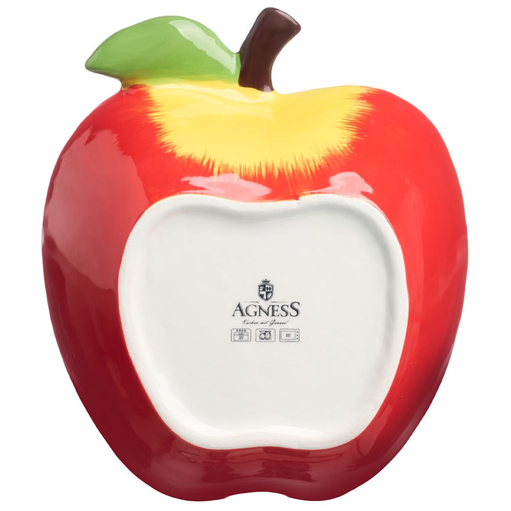 БЛЮДО ДЛЯ ЗАПЕКАНИЯ "ЯБЛОКО" 600 МЛ. 19*16,5 СМ. ВЫСОТА=6 СМ. КОЛЛЕКЦИЯ "IL RACCOLTO" (КОР=24ШТ.)