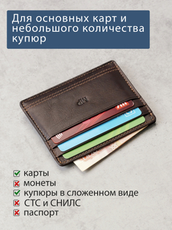 B240043R CASTANHO - Картхолдер с RFID защитой MP