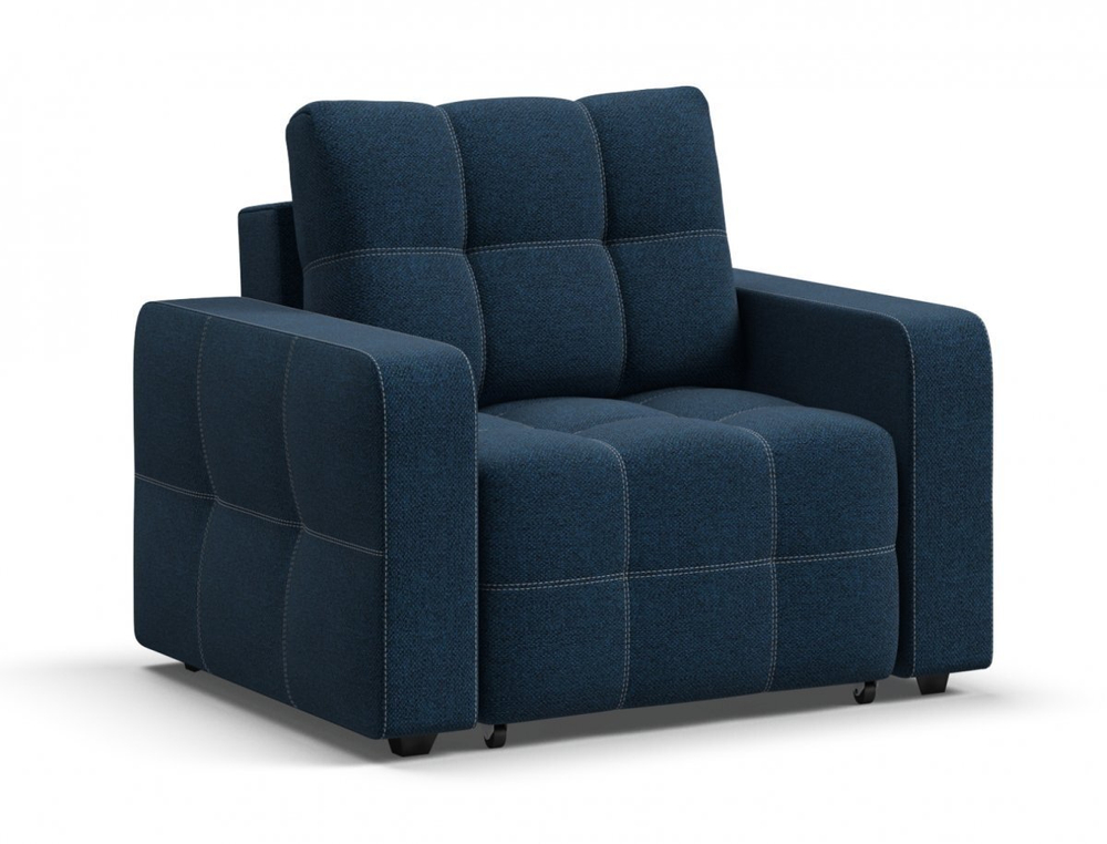 Кресло-кровать Денди Рогожка Мальмо синий